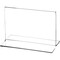 Plymor Clear Acrylic Sign Display / Literature Holder (Bottom-Load), 5" W x 3" H